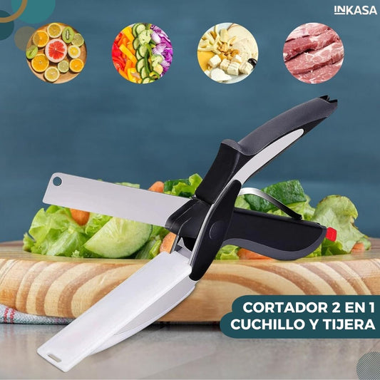 Cortador 2 en 1 cuchillo y tijera