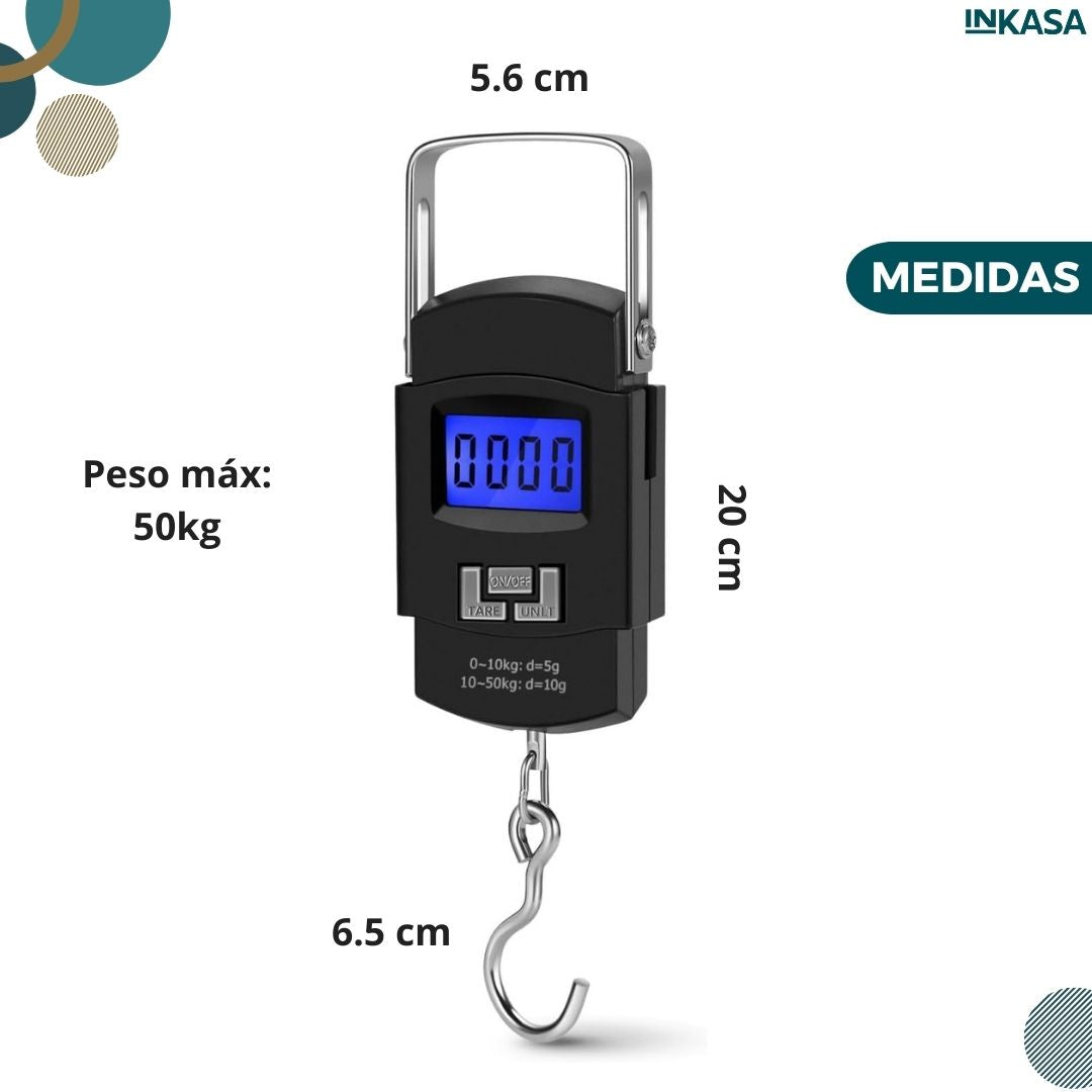 Báscula digital de 50kg portátil